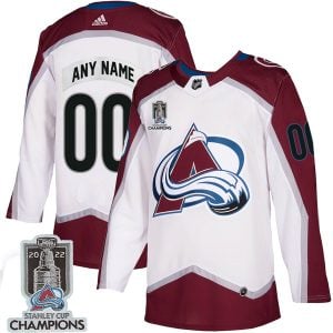 Colorado Avalanche Custom 2022 Stanley Cup Champions Jersey - All Stitched