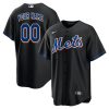 Custom New York Mets Black Jersey - All Stitched
