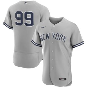 Aaron Judge New York Yankees Gray No Name Jersey – All Stitched