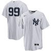 Aaron Judge New York Yankees White No Name Jersey - All Stitched