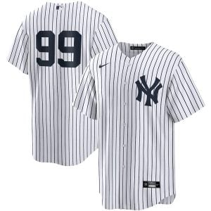 Aaron Judge New York Yankees White No Name Jersey - All Stitched