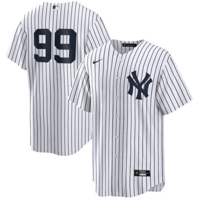 Aaron Judge New York Yankees White No Name Jersey - All Stitched
