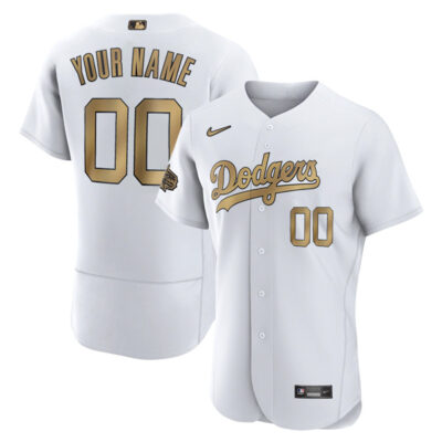 Alternative view of Los Angeles Dodgers 2022 All-Star Game Custom White Jersey - All Stitched