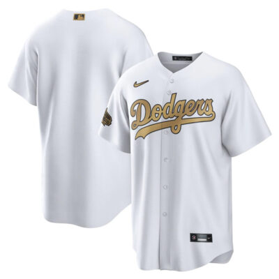 Los Angeles Dodgers Blank 2022 All-Star Game White Team Jersey - All Stitched