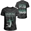Volleyball Sport Hawaii Kakau Polynesian T-shirt Black