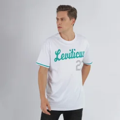 Alternative view of Custom White Kelly Green-Gray Performance T-Shirt