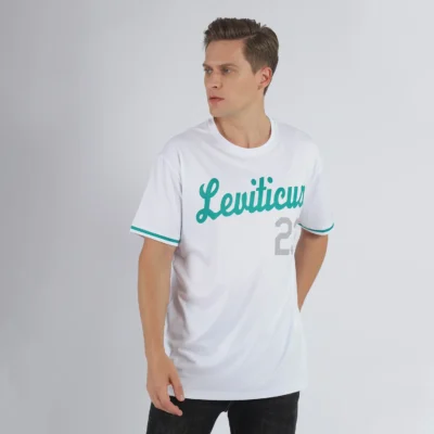 Alternative view of Custom White Kelly Green-Gray Performance T-Shirt