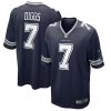 Trevon Diggs Dallas Cowboys Navy Game Jersey - All Stitched
