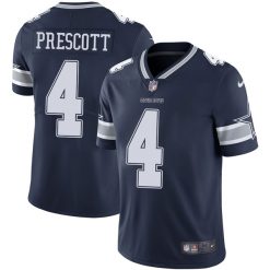 Alternative view of Dak Prescott Dallas Cowboys Navy Jersey - All Stitched