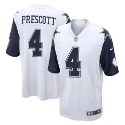 Alternative view of Dak Prescott Dallas Cowboys Color Rush Jersey - All Stitched
