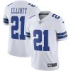 Ezekiel Elliott Dallas Cowboys White Jersey - All Stitched