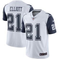 Alternative view of Ezekiel Elliott Dallas Cowboys Color Rush Jersey - All Stitched