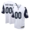 Custom Dallas Cowboys White Alternate Game Jersey - All Stitched