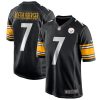 Ben Roethlisberger Pittsburgh Steelers Black Jersey - All Stitched