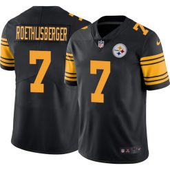 Alternative view of Ben Roethlisberger Pittsburgh Steelers Color Rush Jersey - All Stitched