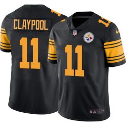 Alternative view of Chase Claypool Pittsburgh Steelers Color Rush Jersey - All Stitched