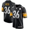 Jerome Bettis Pittsburgh Steelers Black Jersey - All Stitched