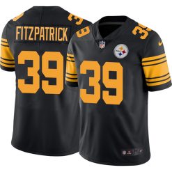 Alternative view of Minkah Fitzpatrick Pittsburgh Steelers Color Rush Jersey - All Stitched