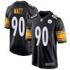 T.J. Watt Pittsburgh Steelers Black Game Jersey - All Stitched