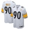 T.J. Watt Pittsburgh Steelers White Game Jersey - All Stitched