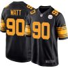 T.J. Watt Pittsburgh Steelers Color Rush Jersey - All Stitched