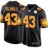 Troy Polamalu Pittsburgh Steelers Color Rush Jersey - All Stitched