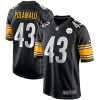Troy Polamalu Pittsburgh Steelers Black Jersey - All Stitched