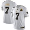Trevon Diggs Dallas Cowboys White Gold Vapor Limited Jersey - All Stitched