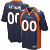 Custom Denver Broncos Navy Alternate Jersey - All Stitched