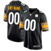 Custom Pittsburgh Steelers Black Game Jersey - All Stitched
