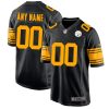 Custom Pittsburgh Steelers Color Rush Game Jersey - All Stitched