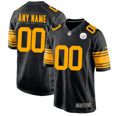 Custom Pittsburgh Steelers Color Rush Game Jersey - All Stitched