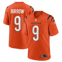 Alternative view of Joe Burrow #9 Cincinnati Bengals Game Jersey - All Stitched