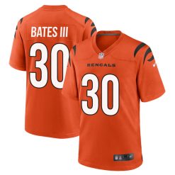 Alternative view of Jessie Bates III #30 Cincinnati Bengals Game Jersey - All Stitched