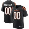 Custom Cincinnati Bengals Black Home Game Jersey - All Stitched
