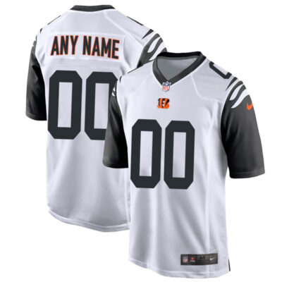 Custom Cincinnati Bengals Color Rush Game Jersey - All Stitched