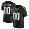 Custom Cincinnati Bengals Black Gold Jersey - All Stitched