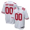 Custom San Francisco 49ers Away Game Jersey White - All Stitched