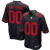 Custom San Francisco 49ers Black Game Jersey - All Stitched
