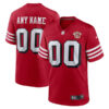 Custom San Francisco 49ers Color Rush Throwback Game Jersey - All Stitched - 75th Anniversary