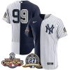 Aaron Judge New York Yankees 27 Times World Series Champions Split White/Navy Jersey - All Stitched