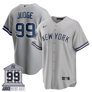 Aaron Judge New York Yankees Gray Jersey Courthouse "Judgement Day" Player Patch – All Stitched