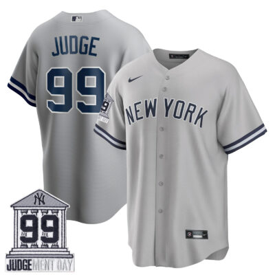 Aaron Judge New York Yankees Gray Jersey Courthouse "Judgement Day" Player Patch – All Stitched