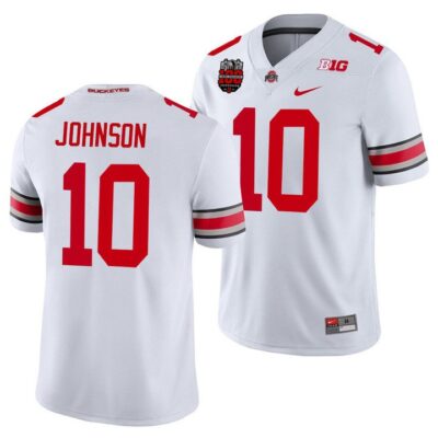 Xavier Johnson Ohio State Buckeyes Jersey - Ohio Stadium’s 100th Anniversary Logo Patch - All Stitched