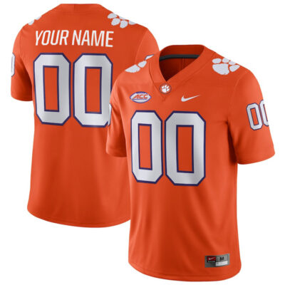 Clemson Tigers College Football Custom Name & Number Jersey - All Stitched
