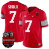 C.J. Stroud Ohio State Buckeyes College Football 100th Anniversary Scarlet Alumi Jersey - All Stitched