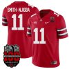 Jaxon Smith-Njigba Ohio State Buckeyes College Football 100th Anniversary Scarlet Jersey - All Stitched