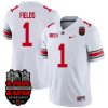 Justin Fields Ohio State Buckeyes College Football 100th Anniversary White Jersey - All Stitched