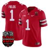 Justin Fields Ohio State Buckeyes College Football 100th Anniversary Scarlet Jersey - All Stitched