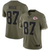 All Players Kansas City Chiefs 2022 Salute To Service Olive Limited Jersey - All Stitched